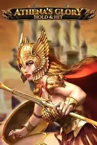 Female warrior holding a spear with a golden helmet, representing a mythical game character